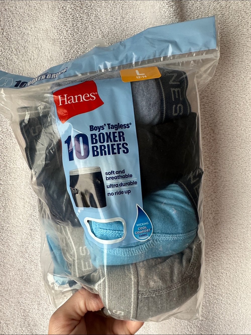 Boys Hanes boxer briefs